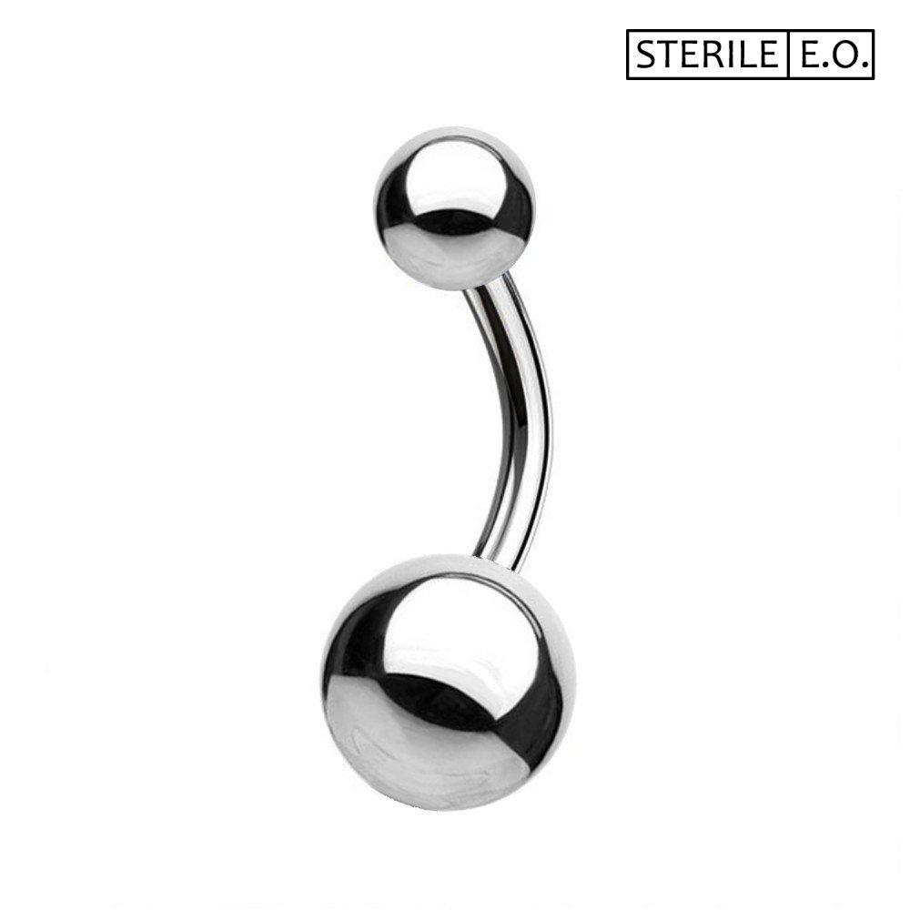 Sterile belly store button rings